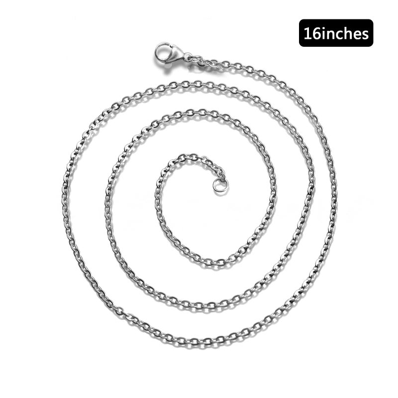 Andblue 30 Pack Necklace Chains 2mm Stainless Steel Link Cable Chain Necklace Bulk for DIY Jewelry Making Supplies (20 Inches) - Image 4